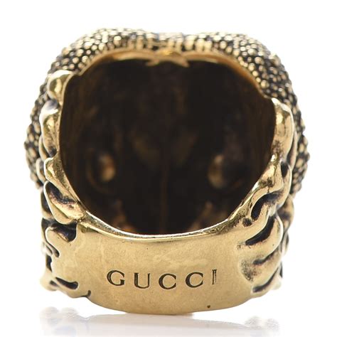 aries gucci ring|GUCCI Metal Aries Ring L Aged Gold .